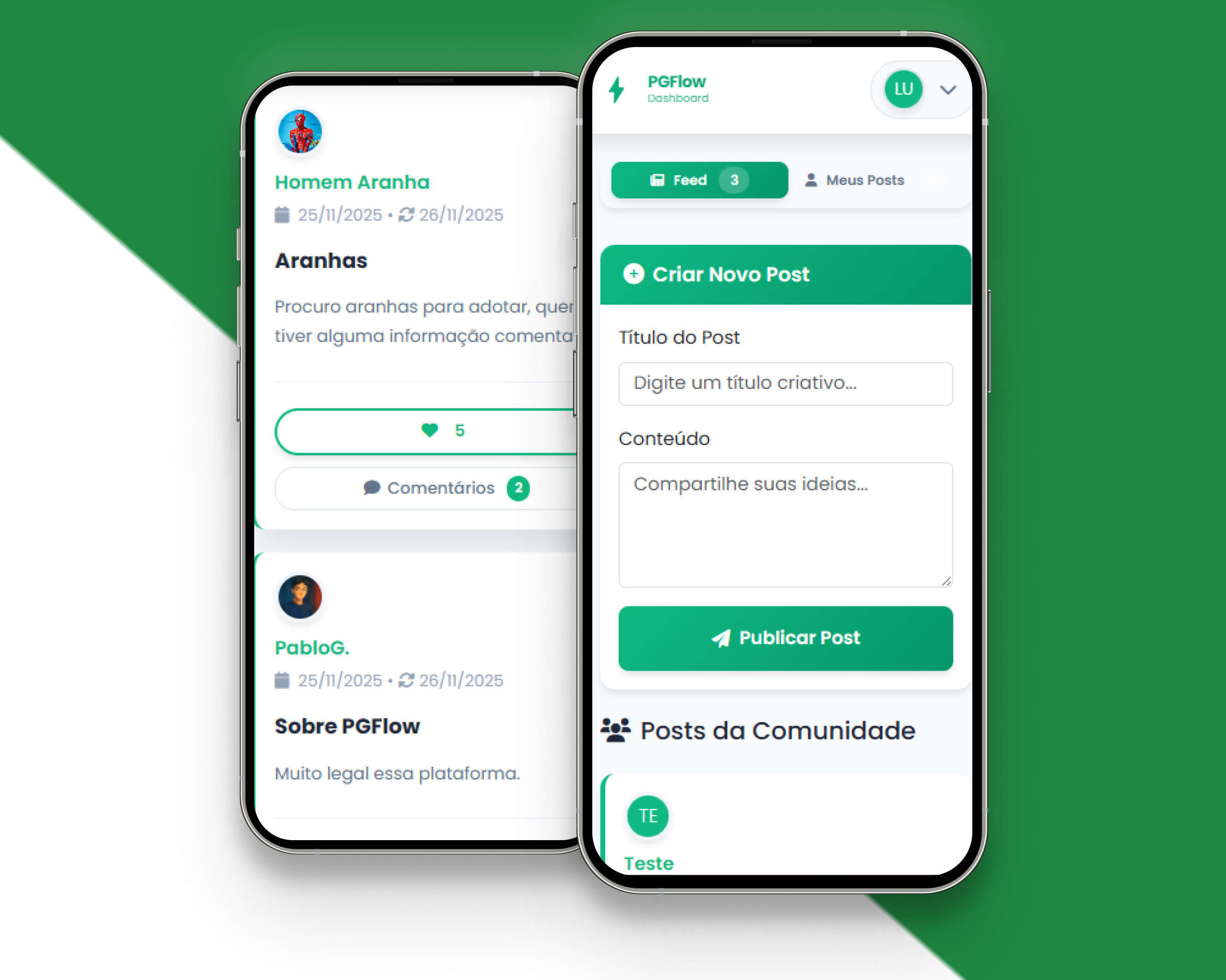 PGFLOW - Plataforma social